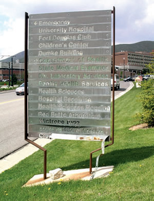 Campus signage