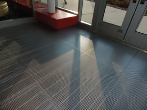 Entry flooring on campus