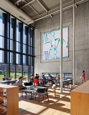 campus library interior
