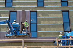 Higher ed exterior construction materials