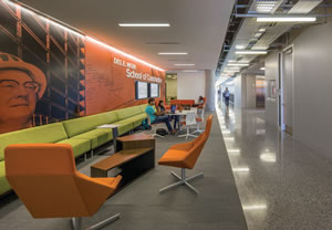college hybrid academic space