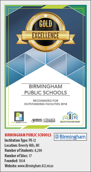 Birmingham Public Schools Gold Excellence Award