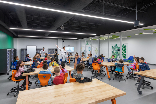 The Berkner STEM Exploration Center features flexible and adaptable spaces. 