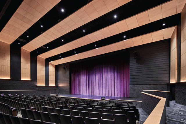 The Mapleton Arts Center 900 seat auditorium