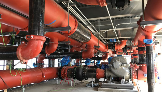 A university's cental utility plant