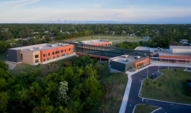 James L. Capps Middle School arial view