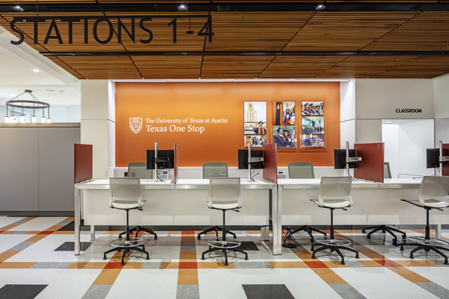 University of Texas at Austin Texas One Stop workstations