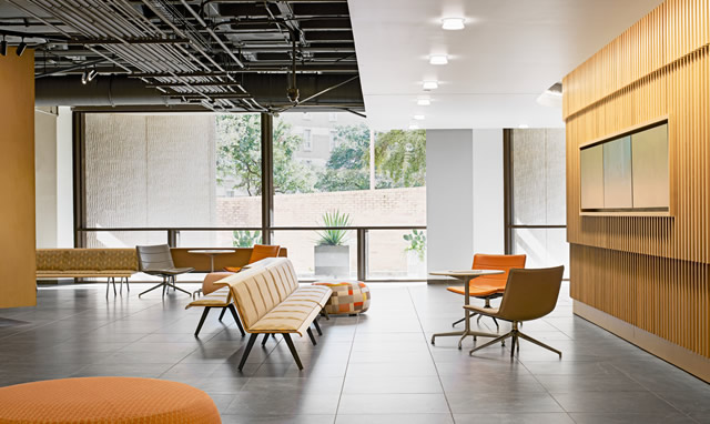 University of Texas at Austin Texas Welcome Center seating area