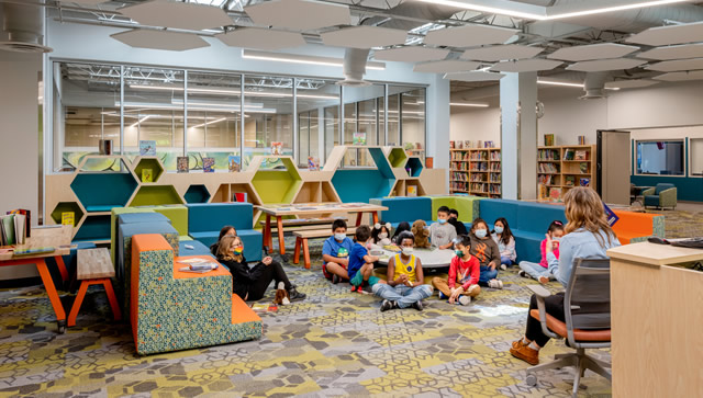 Sanchez Elementary School library