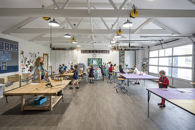 In the makerspace, known as the “Tinker Lab,” PreK-5 students are able to problem solve through hands-on activities and overall be more engaged in learning. 
