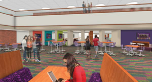 dining spaces used for studying and collaboration
