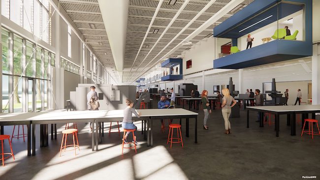 Renderings of the Robert W. Plaster Center for Advanced Manufacturing. Source: Ozarks Technical Community College