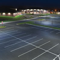 Cree lighting in school parking lot