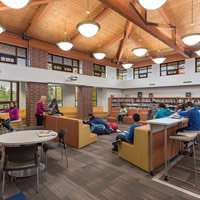 School Media Sample open floor plan