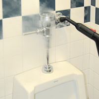 steam cleaning urinals