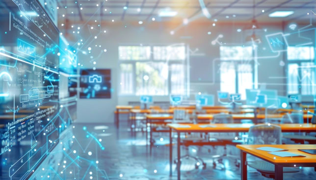 abstract representation of hybrid learning environment