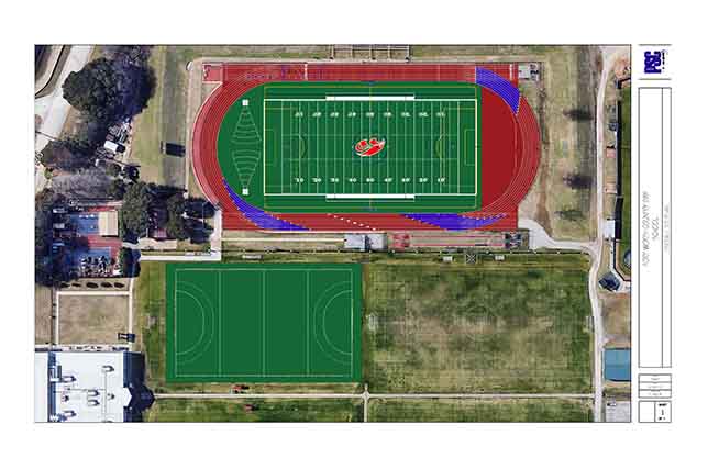 Fort Worth Country Day track field project