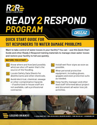 Ready2Respond Program: Quick Start Guide for 1st Responders to Water Damage Problems
